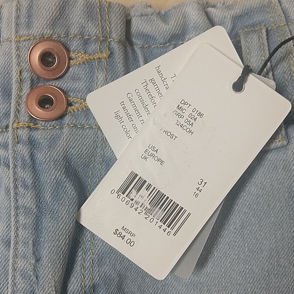 a loves a Paperbag High Waist Denim Shorts Frost - Picture 6 of 8